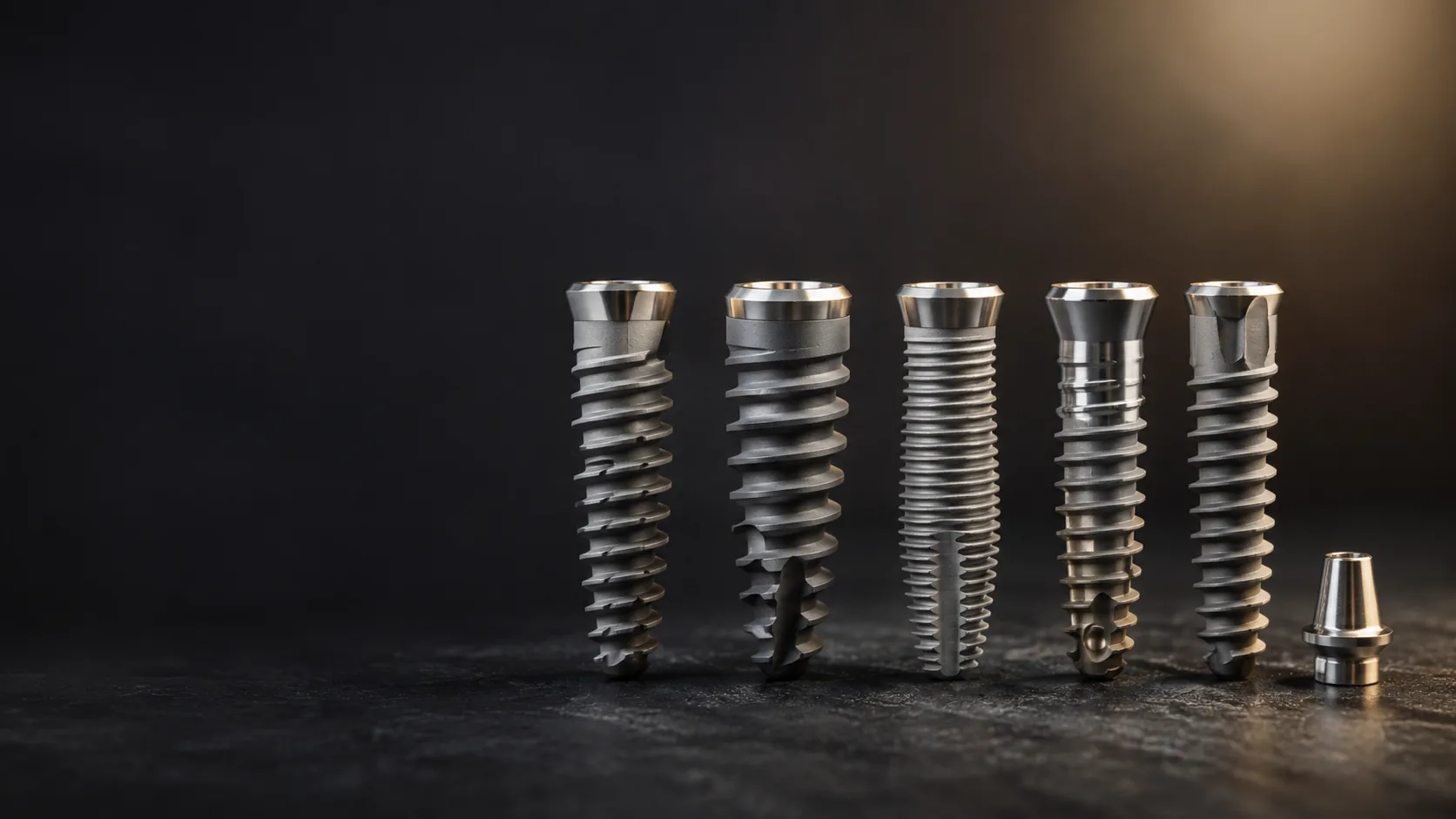 Pet različitih titanskih zubnih implantata – usporedba implantoloških sustava